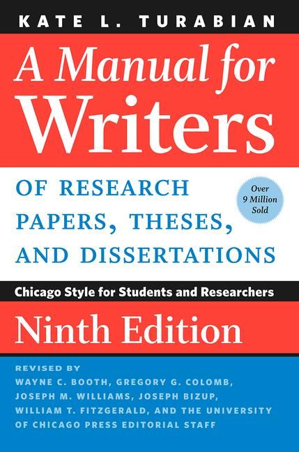 Produktbild: Manual for Writers of Research Papers, Theses, and Dissertations