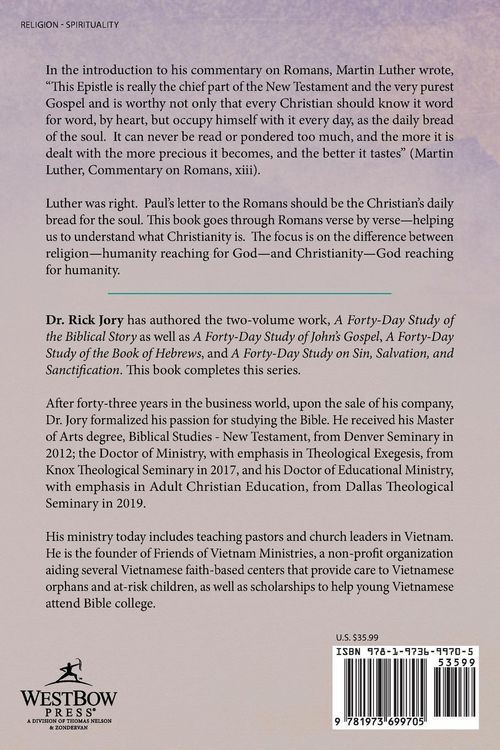 Produktbild: A Forty-Day Study of Paul's Letter to the Romans