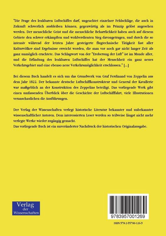 Produktbild: Die Luftschiffahrt