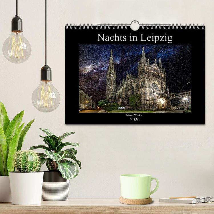Produktbild: Nachts in Leipzig (Wandkalender 2026 DIN A4 quer), CALVENDO Monatskalender