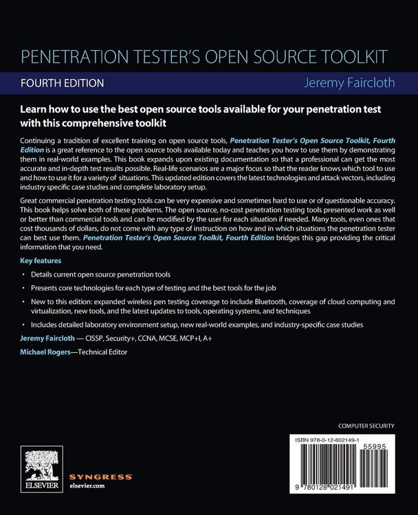Produktbild: Penetration Tester's Open Source Toolkit