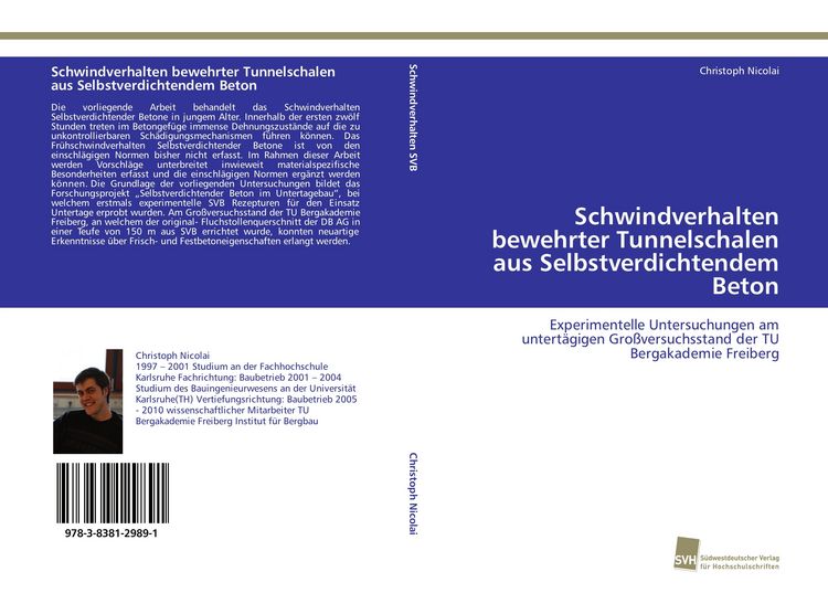 Produktbild: Schwindverhalten bewehrter Tunnelschalen aus Selbstverdichtendem Beton