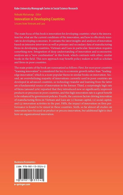 Produktbild: Innovation in Developing Countries