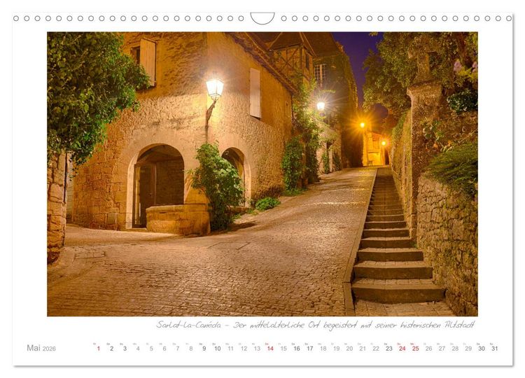 Produktbild: Sehnsucht Perigord - Frankreichs S&uuml;dwesten an der Dordogne (Wandkalender 2026 DIN A3 quer), CALVENDO Monatskalender