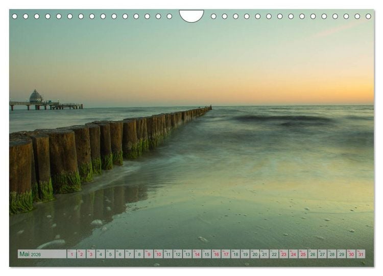 Produktbild: Mecklenburg Vorpommern - Wasser und Meer (Wandkalender 2026 DIN A4 quer), CALVENDO Monatskalender