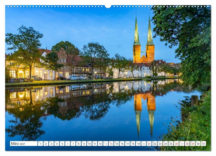 Produktbild: Deutschlands sch&ouml;nste Altst&auml;dte - Schleswig-Holstein (hochwertiger Premium Wandkalender 2027 DIN A2 quer), Kunstdruck in Hochglanz