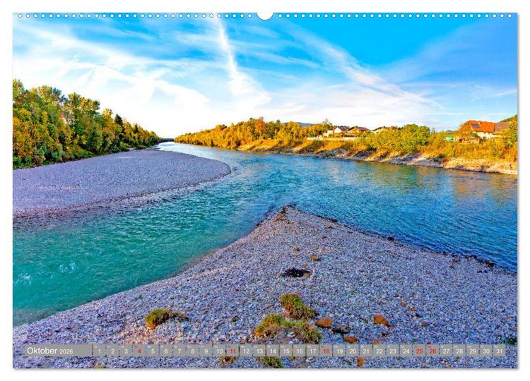 Produktbild: Es flie&szlig;t die Salzach (Wandkalender 2026 DIN A2 quer), CALVENDO Monatskalender