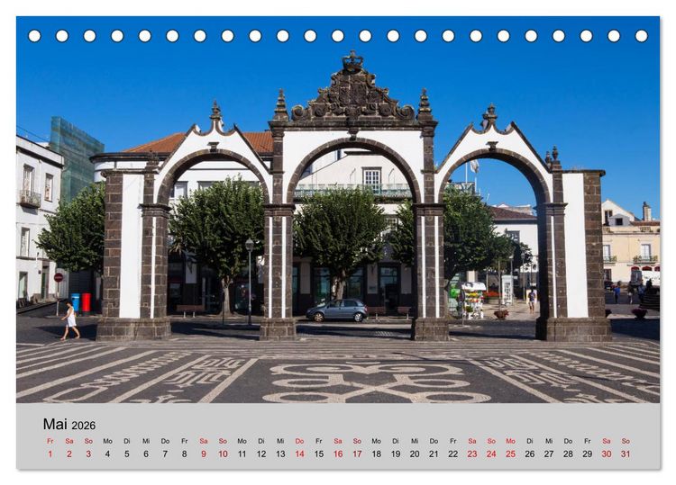 Produktbild: Azoren - S&atilde;o Miguel (Tischkalender 2026 DIN A5 quer), CALVENDO Monatskalender