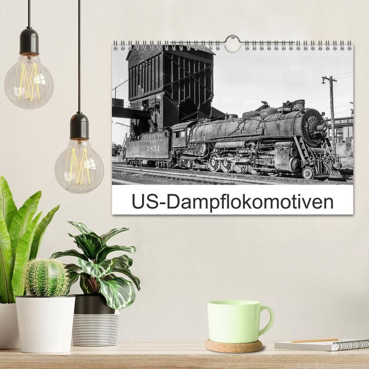 Produktbild: US-Dampflokomotiven (Wandkalender 2027 DIN A4 quer), CALVENDO Monatskalender