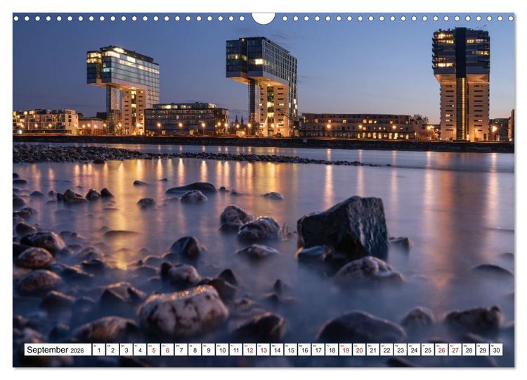 Produktbild: Urbane Impressionen: Domstadt K&ouml;ln - Lebensgef&uuml;hl am Rhein (Wandkalender 2026 DIN A3 quer), CALVENDO Monatskalender