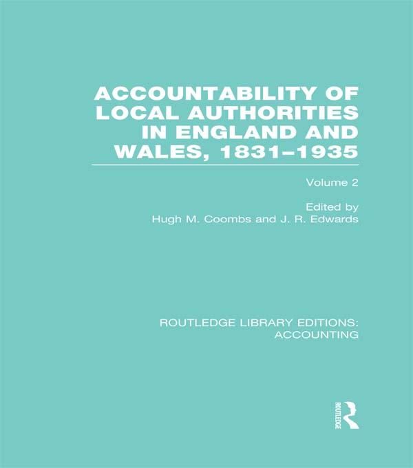 Produktbild: Accountability of Local Authorities in England and Wales, 1831-1935 Volume 2 (RLE Accounting)