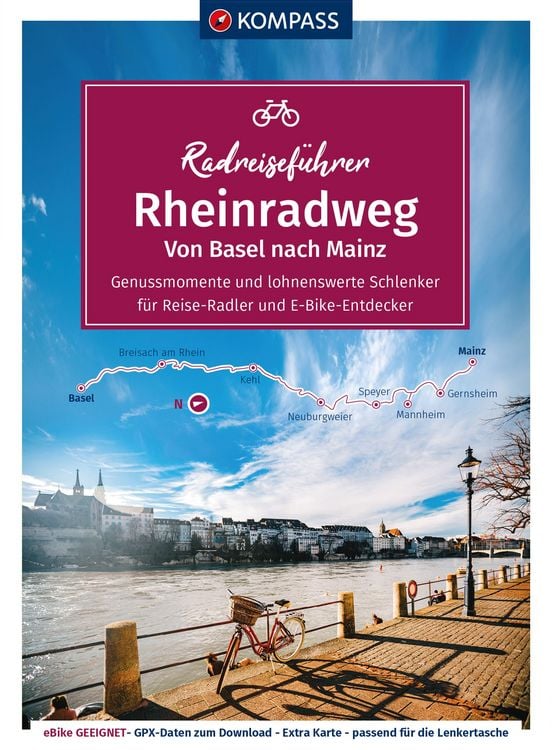 Produktbild: KOMPASS Radreisef&uuml;hrer Rheinradweg