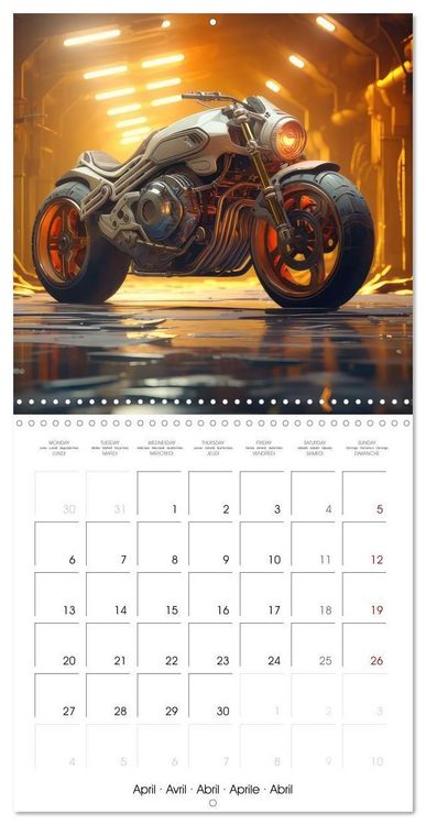 Produktbild: Crazy fantasy Motorbikes (Wall Calendar 2026 12 &times; 12 Inch) CALVENDO 12 Month Wall Calendar