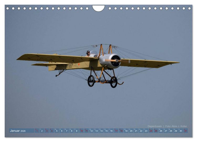 Produktbild: Historische Propellerflugzeuge 2026 (Wandkalender 2026 DIN A4 quer), CALVENDO Monatskalender