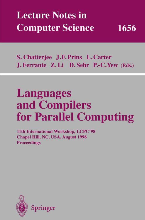 Produktbild: Languages and Compilers for Parallel Computing