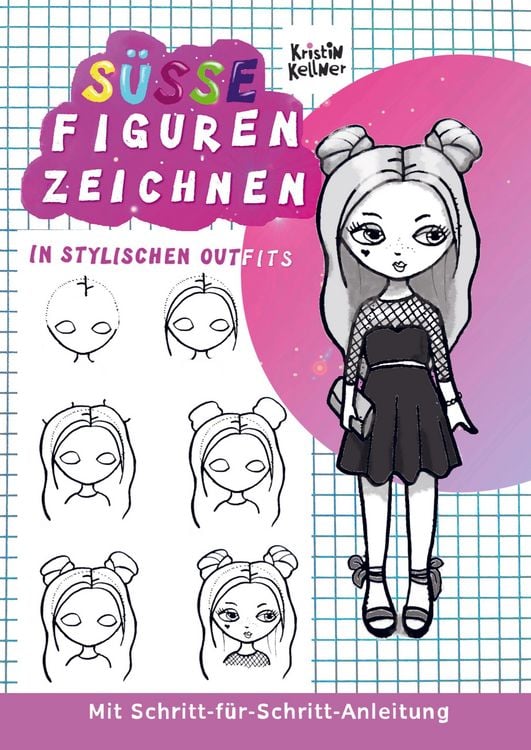 Produktbild: S&uuml;&szlig;e Figuren zeichnen in stylischen Outfits