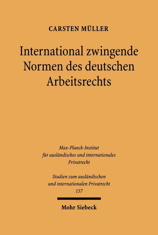 Produktbild: International zwingende Normen des deutschen Arbeitsrechts