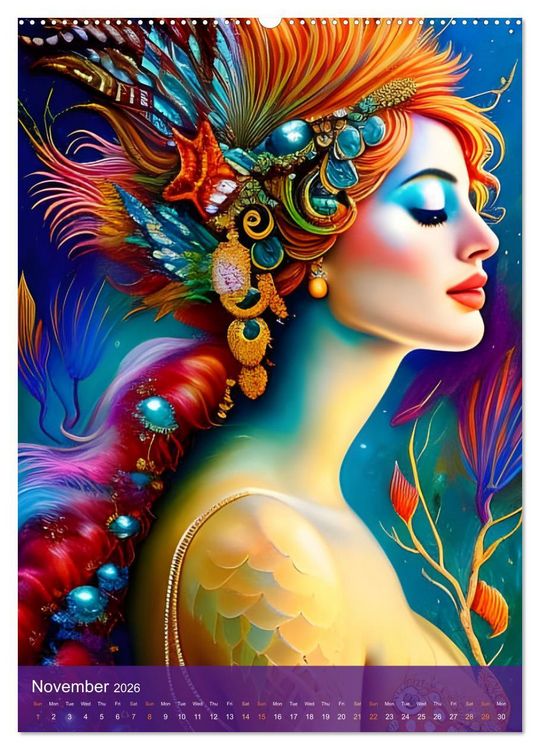 Produktbild: Prismatic Visions (High Quality Premium Wall Calendar 2026 DIN A2 portrait),CALVENDO 12 Month Wall Calendar