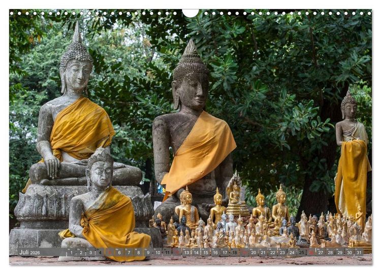 Produktbild: Buddha - Momente der inneren Einkehr (Wandkalender 2026 DIN A3 quer), CALVENDO Monatskalender