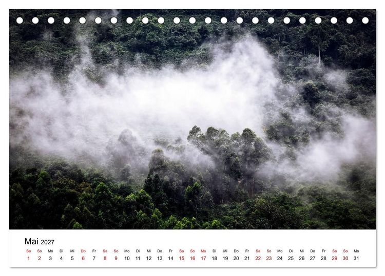 Produktbild: UGANDA - Berggorillas & Chimps (Tischkalender 2027 DIN A5 quer), CALVENDO Monatskalender