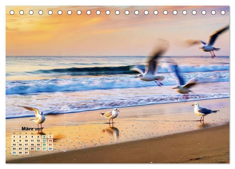 Produktbild: Minimal-Art - am Strand (Tischkalender 2027 DIN A5 quer), CALVENDO Monatskalender