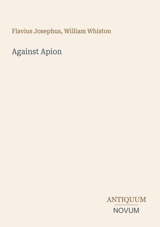 Produktbild: Against Apion