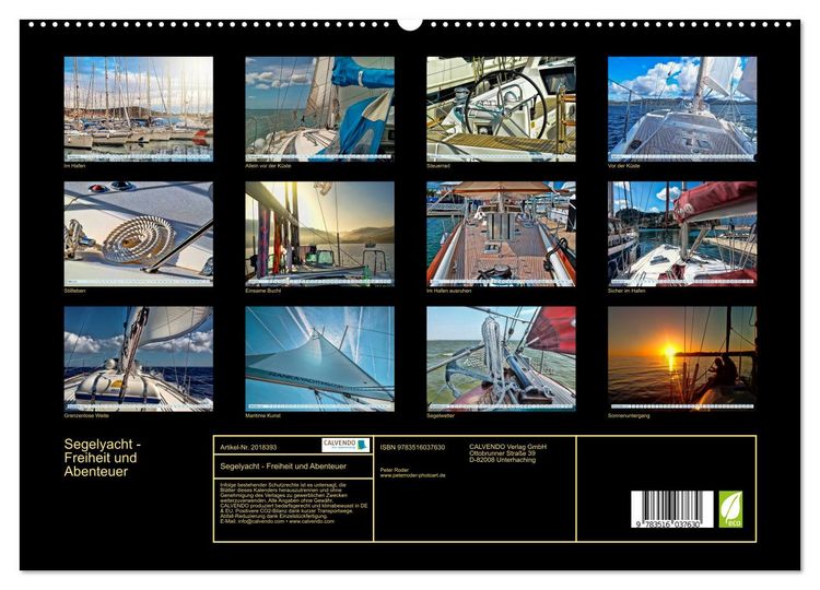 Produktbild: Segelyacht - Freiheit und Abenteuer (hochwertiger Premium Wandkalender 2026 DIN A2 quer), Kunstdruck in Hochglanz