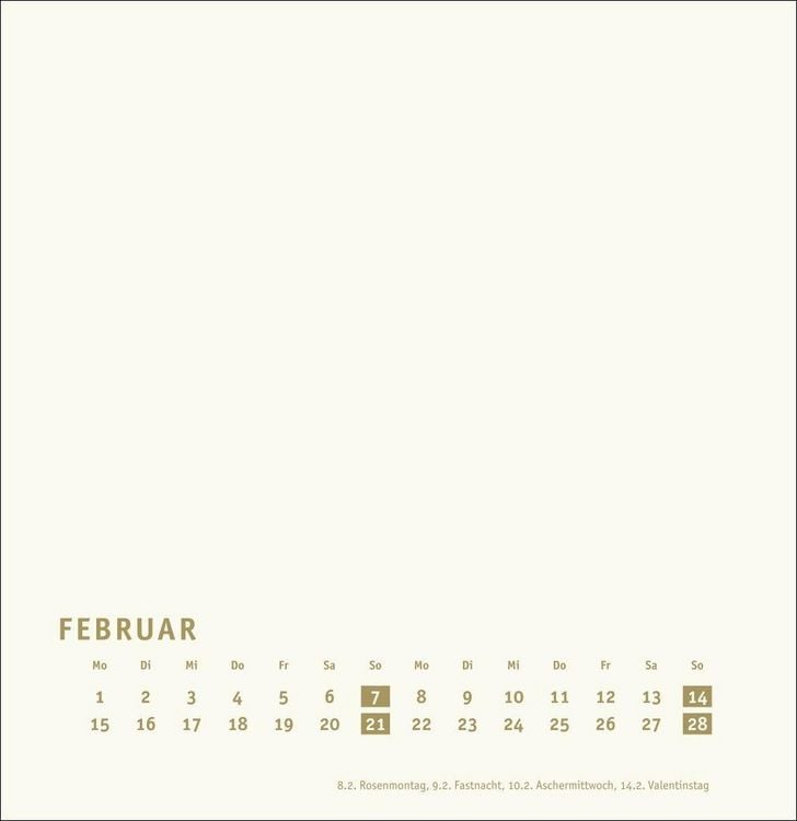 Produktbild: Premium-Bastelkalender gold gro&szlig; 2027