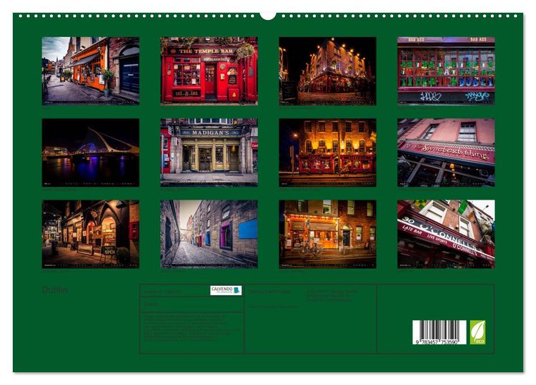 Produktbild: Dublin (hochwertiger Premium Wandkalender 2026 DIN A2 quer), Kunstdruck in Hochglanz