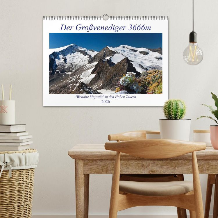 Produktbild: Der Gro&szlig;venediger 3666m (Wandkalender 2026 DIN A3 quer), CALVENDO Monatskalender