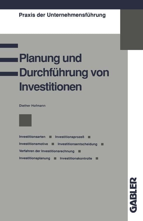 Produktbild: Planung und Durchführung von Investitionen