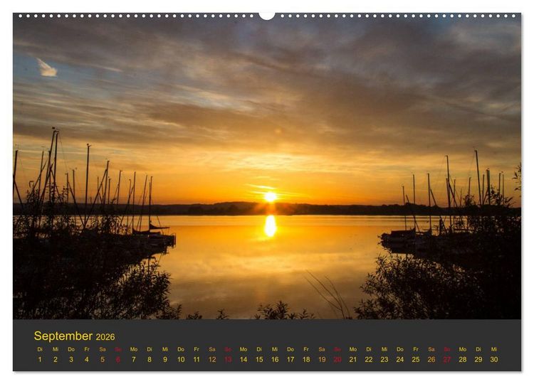 Produktbild: Morgend&auml;mmerung (Wandkalender 2026 DIN A2 quer), CALVENDO Monatskalender