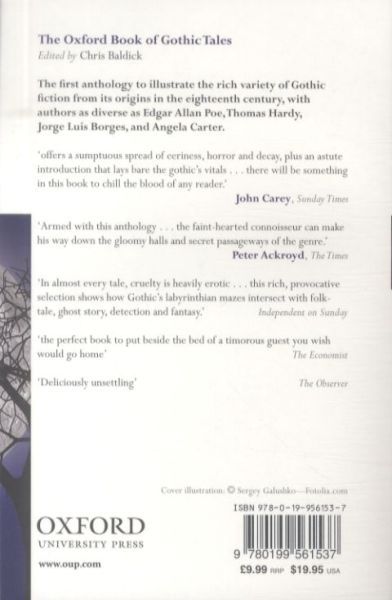 Produktbild: The Oxford Book of Gothic Tales