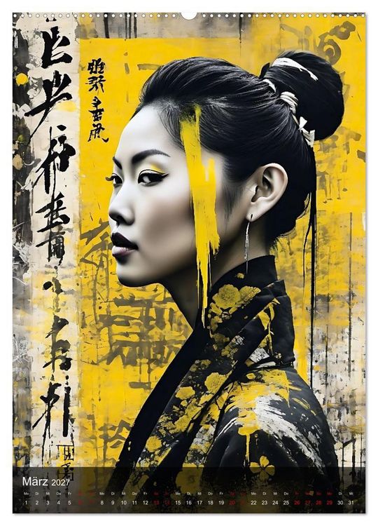 Produktbild: Geisha - Asian Spirit (Wandkalender 2027 DIN A2 hoch), CALVENDO Monatskalender