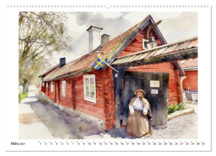 Produktbild: Schweden - Weites Land (Wandkalender 2027 DIN A2 quer), CALVENDO Monatskalender