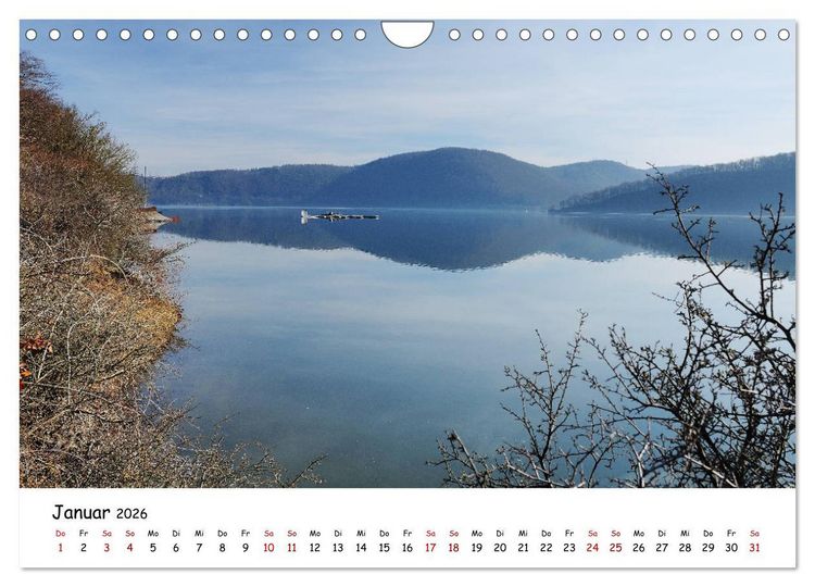 Produktbild: Der Edersee - Das Paradies in Nordhessen (Wandkalender 2026 DIN A4 quer), CALVENDO Monatskalender