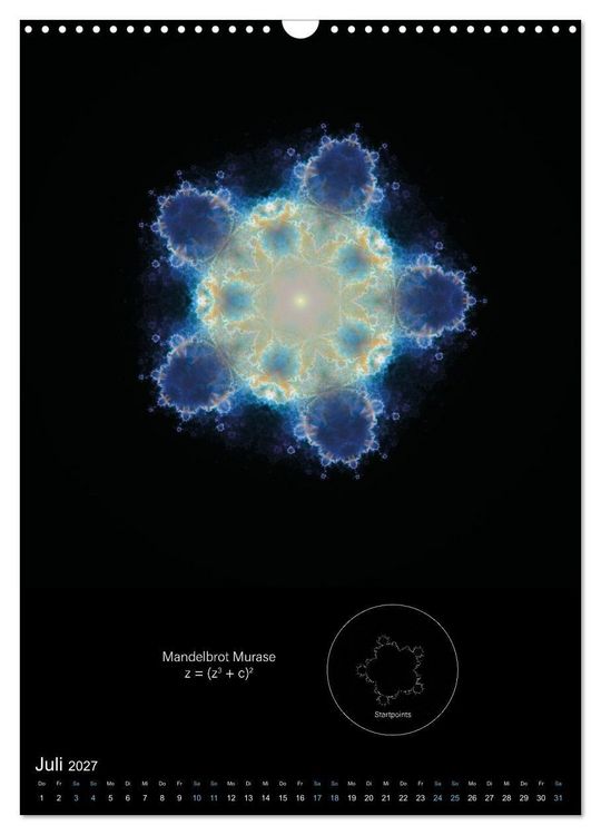 Produktbild: Buddhabrot fractal art (Wandkalender 2027 DIN A3 hoch), CALVENDO Monatskalender