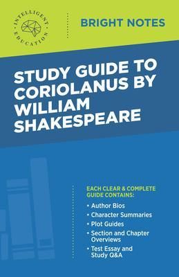 Produktbild: Study Guide to Coriolanus by William Shakespeare