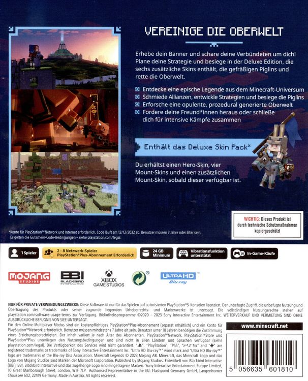 Produktbild: Minecraft Legends (Deluxe Edition)