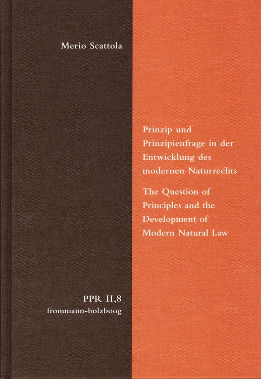 Produktbild: Prinzip und Prinzipienfrage in der Entwicklung des modernen Naturrechts