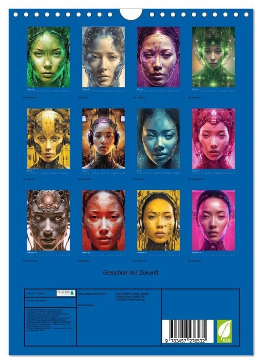 Produktbild: Gesichter der Zukunft (Wandkalender 2026 DIN A4 hoch), CALVENDO Monatskalender