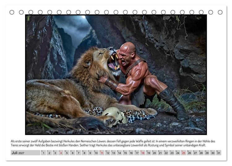Produktbild: G&ouml;tter, Helden und Emotionen im Kinosaal (Tischkalender 2027 DIN A5 quer), CALVENDO Monatskalender