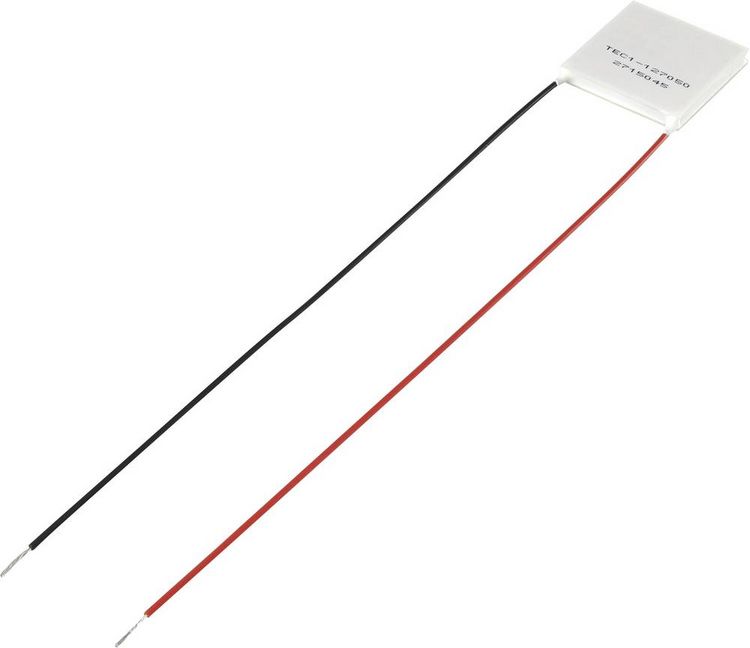 Produktbild: TRU COMPONENTS TEC1-127050 Peltier-Element 15.4 V/DC 5A 44.7W (L x B x H) 40 x 40 x 3.9mm
