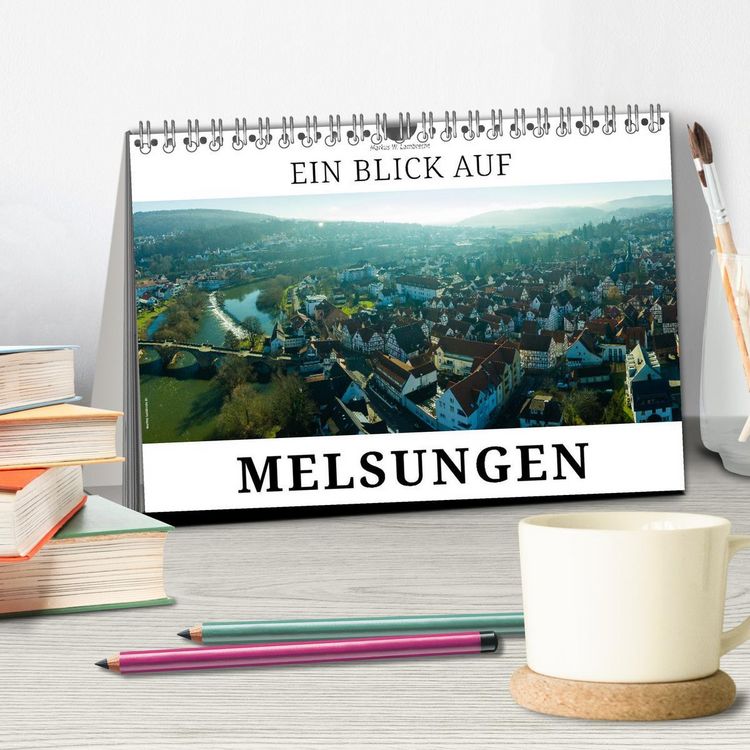 Produktbild: Ein Blick auf Melsungen (Tischkalender 2026 DIN A5 quer), CALVENDO Monatskalender