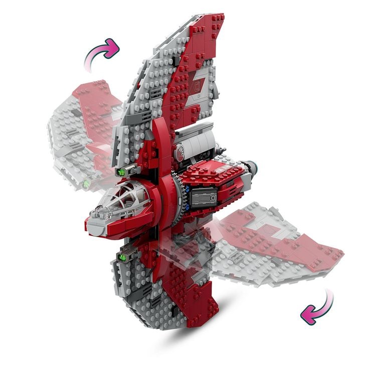 Produktbild: LEGO Star Wars 75362 Ahsoka Tanos T-6 Jedi Shuttle, Raumschiff-Spielzeug
