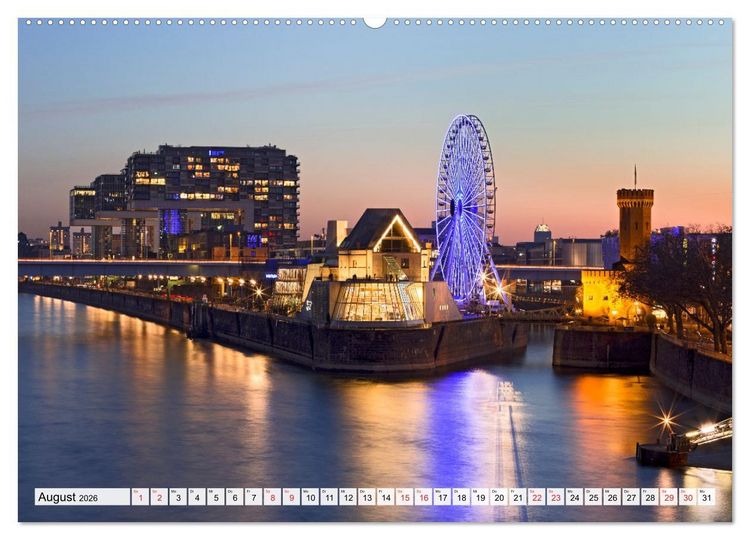 Produktbild: K&Ouml;LNER LICHTERZAUBER (hochwertiger Premium Wandkalender 2026 DIN A2 quer), Kunstdruck in Hochglanz