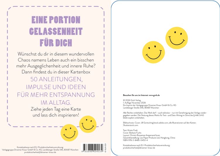 Produktbild: Impulskarten: Less stress &ndash; 50 Impulse f&uuml;r mehr Entspannung und Gelassenheit