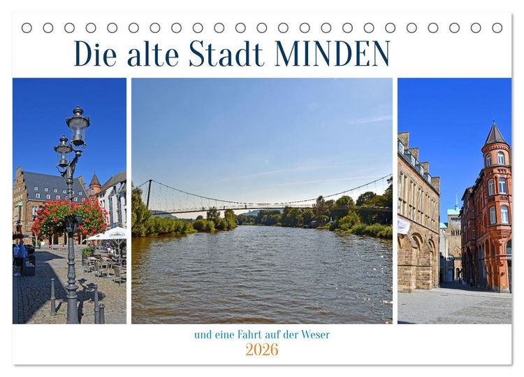 Produktbild: Die alte Stadt MINDEN (Tischkalender 2026 DIN A5 quer), CALVENDO Monatskalender