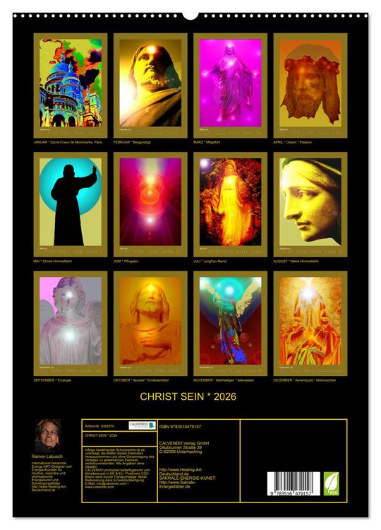 Produktbild: CHRIST SEIN * 2026 (hochwertiger Premium Wandkalender 2026 DIN A2 hoch), Kunstdruck in Hochglanz