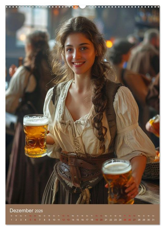 Produktbild: Bier-Liebe Von den Ahnen zu uns (hochwertiger Premium Wandkalender 2026 DIN A2 hoch), Kunstdruck in Hochglanz